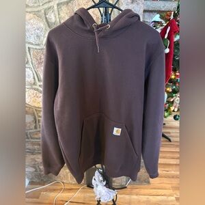 Carhartt Dark Brown Loose Fit Hoodie-Medium